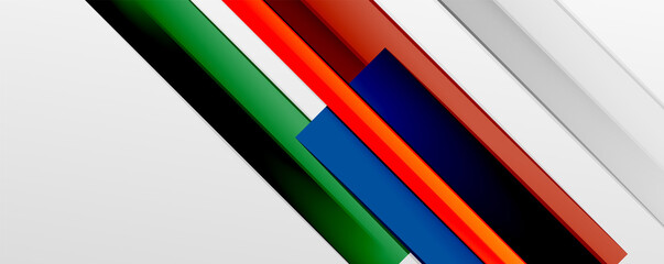 Multicolored lines background. Design template for business or technology presentations, internet posters or web brochure covers