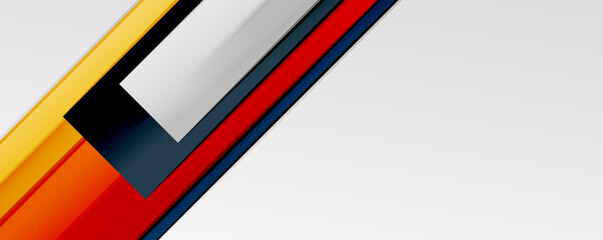 Multicolored lines background. Design template for business or technology presentations, internet posters or web brochure covers