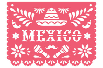 Mexico Papel Picado Banner