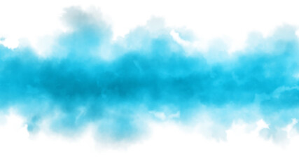 水色の水彩の筆の跡、背景素材、テクスチャ