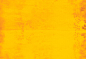 Yellow abstract dirty art. Brushstrokes of paint.