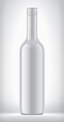 Non-transparent Bottle on background. 