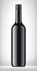 Non-transparent Bottle on background. 