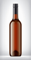 Color Glass Bottle on background. 
