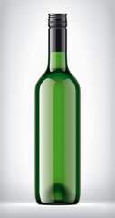 Color Glass Bottle on background. 