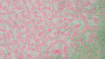 light green background with pink purple crimson circular brush strokes stylization pattern abstraction