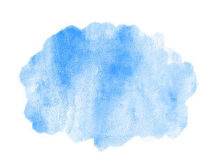 青色、水色の水彩の筆の跡、背景素材、テクスチャ