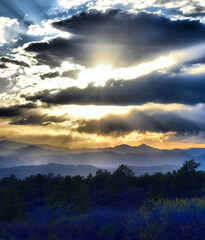 mountain sunset