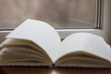 open book on the table