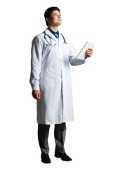 doctor with a tablet computer