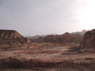 Fototapeta na wymiar Xinjiang raimbow mountains