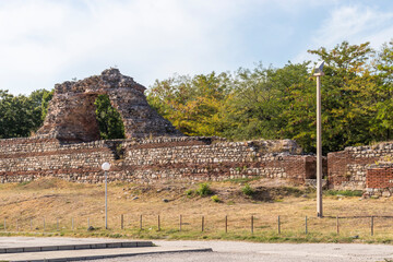 Fototapeta na wymiar Ruins of ancient Roman city of Diocletianopolis, Hisarya, Bulgaria
