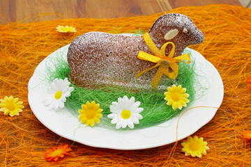 Traditional baked easter lamb