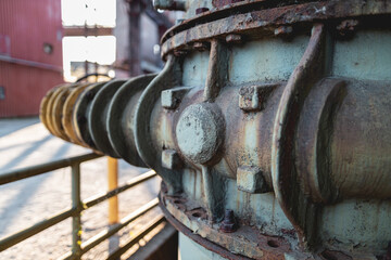 details of an old ventilation system in Landschaftspark Duisburg