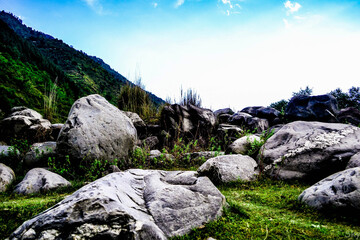 rocks in the mountains
