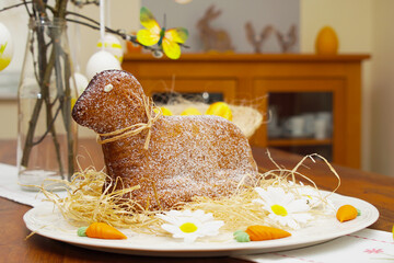 Traditional baked easter lamb