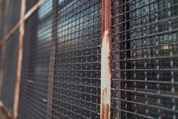 rusty old grid in Landschaftspark Duisburg