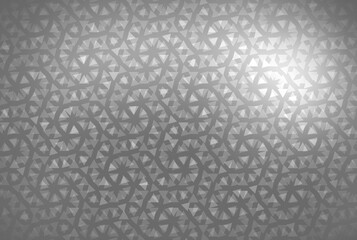 Swirl ornamental pattern on metal gloss background. Shimmering textured surface.