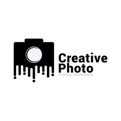 camera photography logo icon vector template.