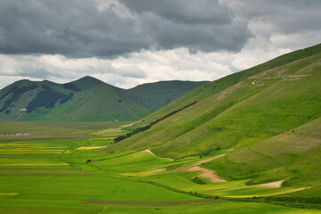 Obraz premium Castelluccio di Norcia, Umbria, Italy