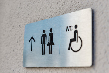 Toilettenschild