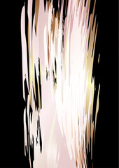 Abstract background with brush strokes for books, magazines, catalogs. Pink gold. Vector