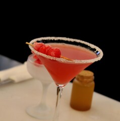 cocktail on a table Cosmopolitan