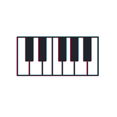 piano keys vector illustration