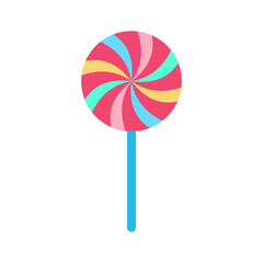 Lollipop candy icon. Sweet candy design. Vector Illustration.