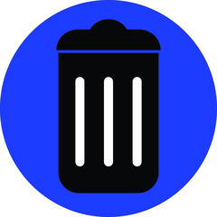 Simple symbol of a waste bin