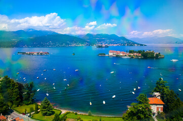 From Stresa there is a cable car and chair lift up to the top of Monte Mottarone of 1,491 metres above Lake  Maggiore.There is a  stop at an  Alpine Garden half way up the mountain with terrific views