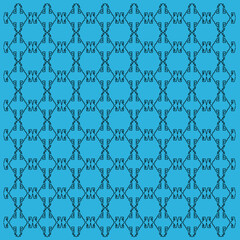 Design blocks black, blue vintage Ornaments