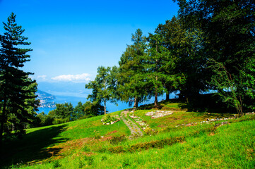 From Stresa there is a cable car and chair lift up to the top of Monte Mottarone of 1,491 metres...