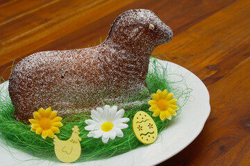 Traditional baked easter lamb