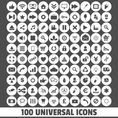 Universal Basic set 1. Trendy thin icons for web and mobile. Line and full versions.