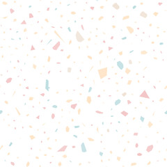 Terrazzo seamless pattern. Pastel classic flooring