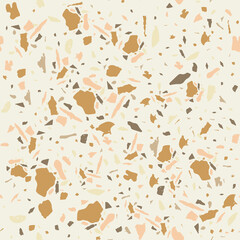 Terrazzo seamless pattern. Stone classic flooring