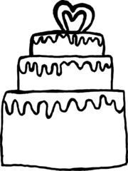 illustration of cake