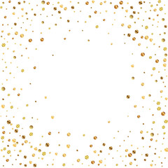 Sparse gold confetti luxury sparkling confetti. Sc