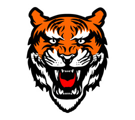 tiger head vector