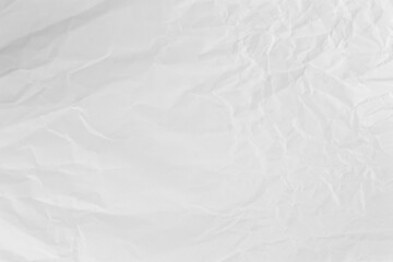 White crumpled paper texture background