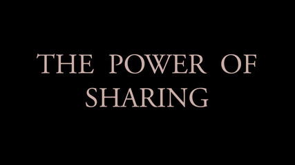 Fototapeta na wymiar The power of sharing 