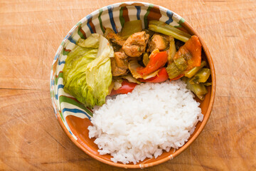 close-up photo of chinese food