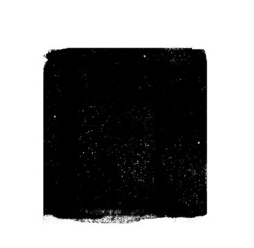 Watercolor sqaure on white background