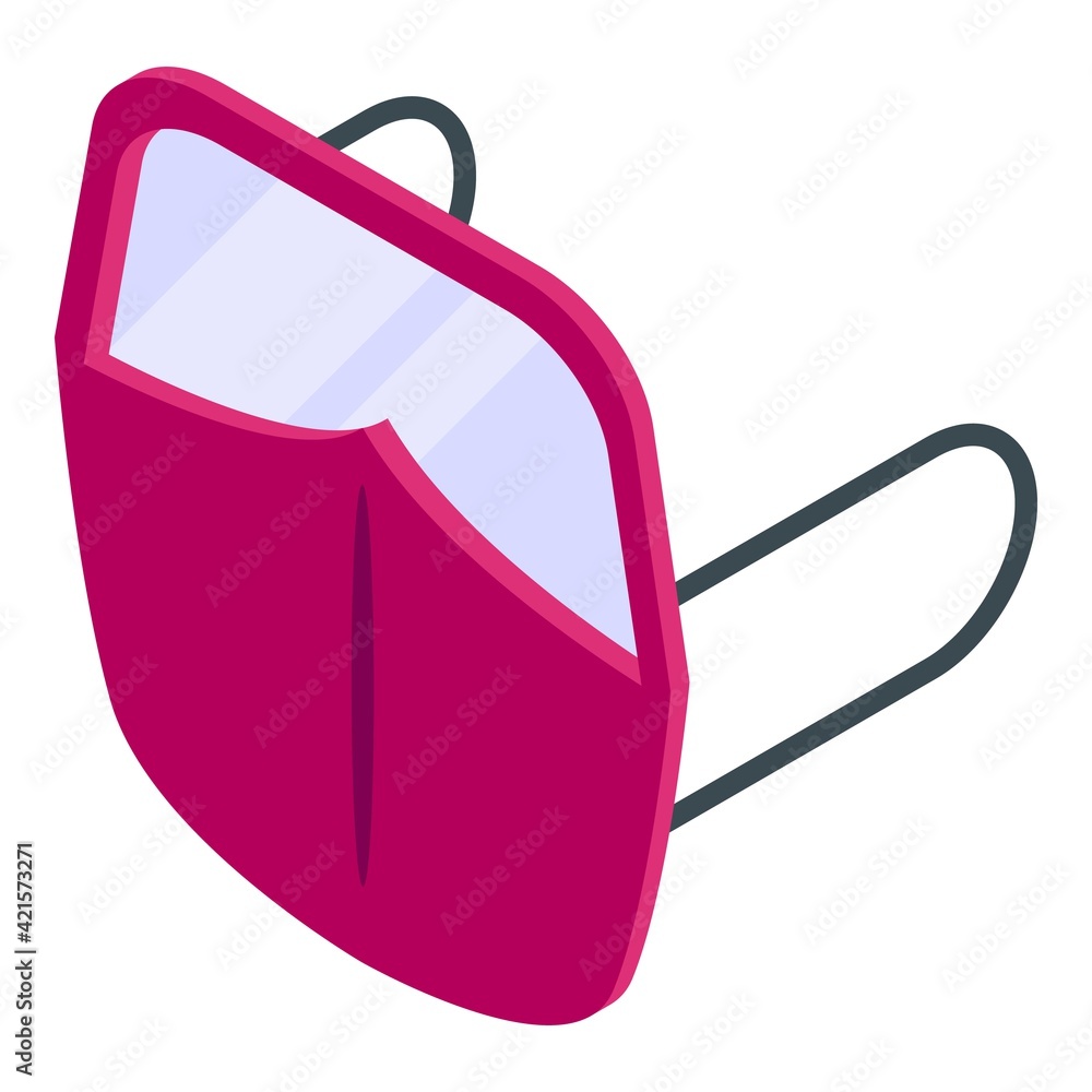 Poster face shield guard icon. isometric of face shield guard vector icon for web design isolated on white 