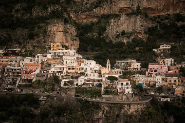 to reach Positano you cannot avoid crossing this picturesque city edge developed on a rocky wall that drops sheer to the sea