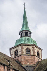 Gothic Church of Saint George (Eglise Saint-Georges de Selestat, from 1230). Originally dedicated to Blessed Virgin Mary, church named after Saint George since 1500. Selestat, Alsace, France.