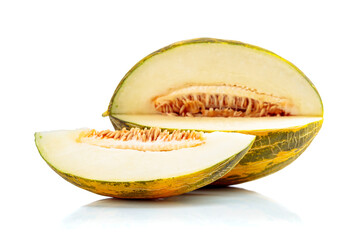 Melon isolated on  white background.