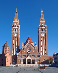 Votive church in Szeged in Hungary, Europe