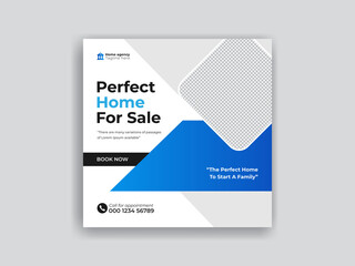 Real estate social media post and covers design template ads banner social media